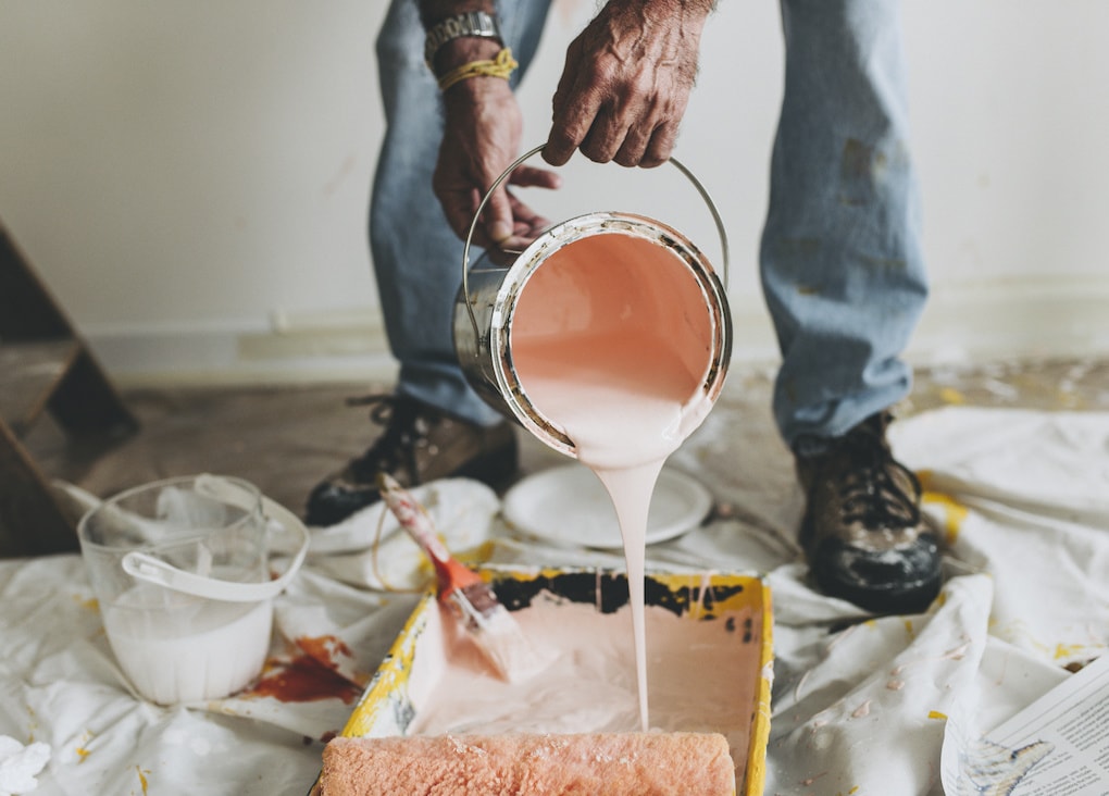 painting after opening walls
